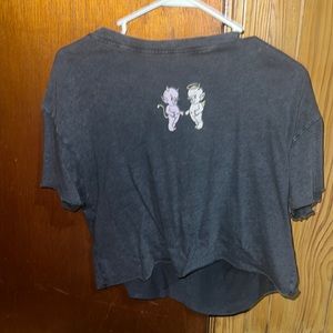 Devil + Angel Crop Tee
